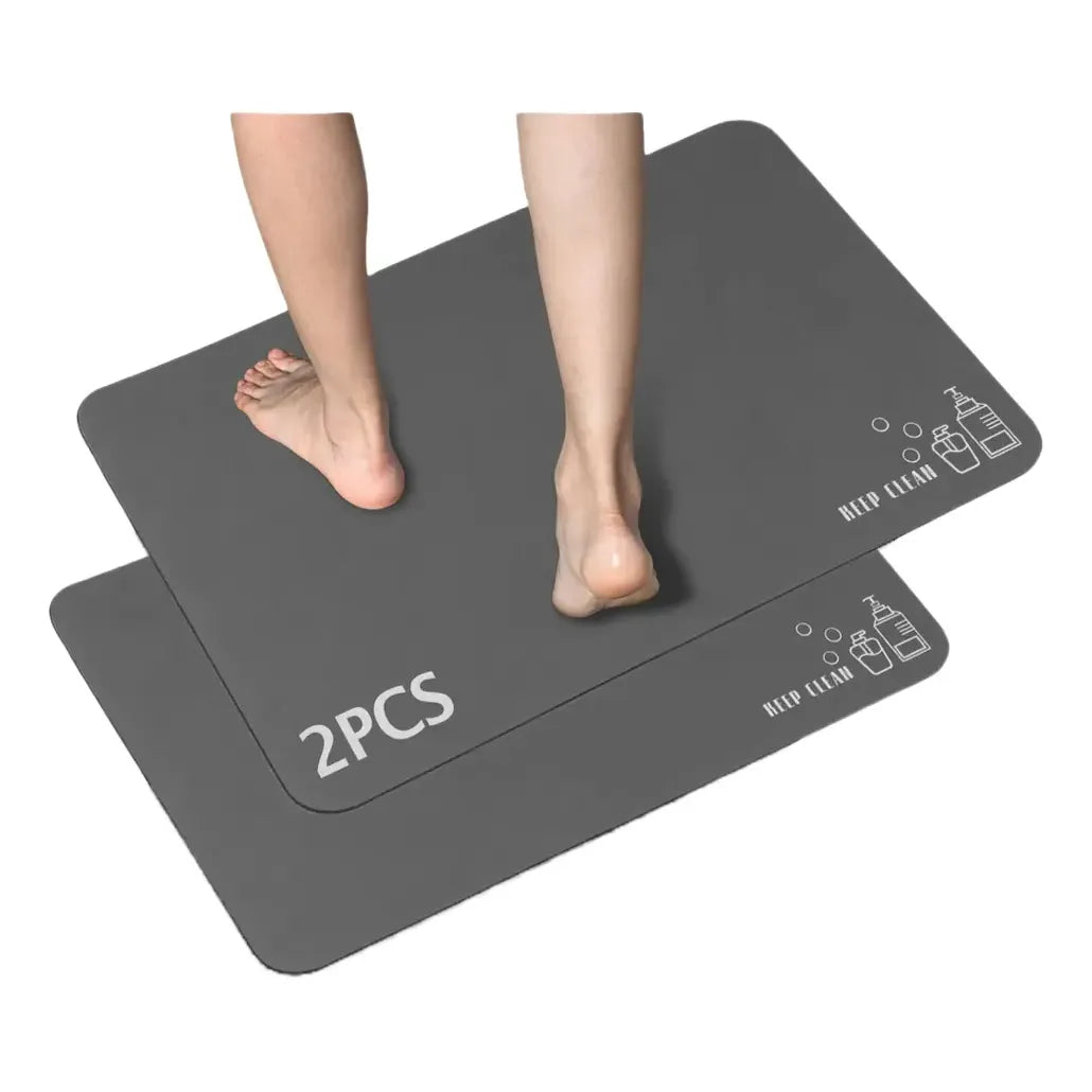 Non-Slip Diatomaceous Earth Mat 60x39cm - Quick Drying and Durable