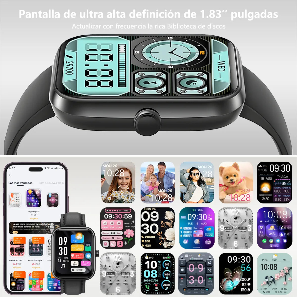 Smartwatch Inteligente Bluetooth con Llamadas y Asistente Alexa - Metacompras