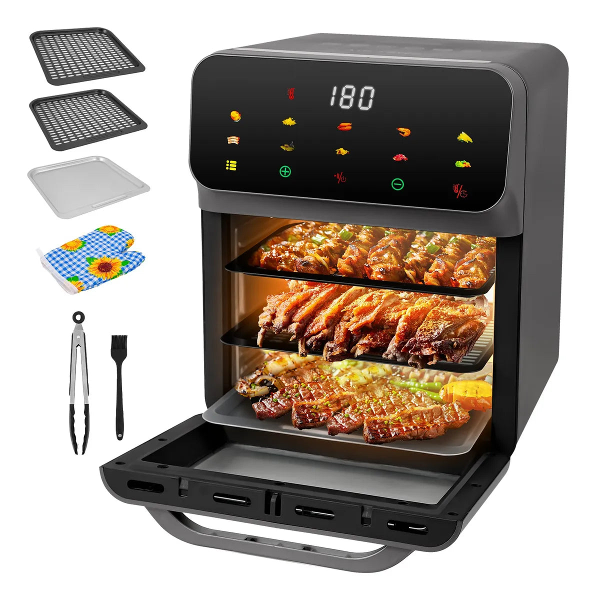 Freidora de Aire Digital Touch 15L - Cocina Saludable y Rápida