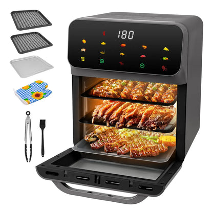 Freidora de Aire Digital Touch 15L - Cocina Saludable y Rápida