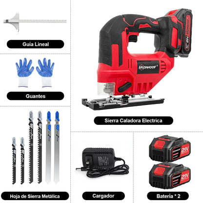 Sierra Caladora Inalámbrica 21V para Madera y Metal - Potente y Versátil - Metacompras