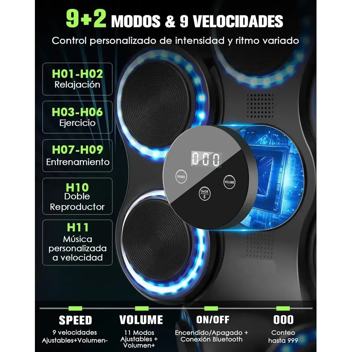 Smart Music Boxing Machine for Home Training 40x40 cm