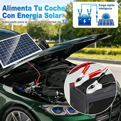 Kit de Paneles Solares 600W con Controlador y Puertos USB para Exteriores