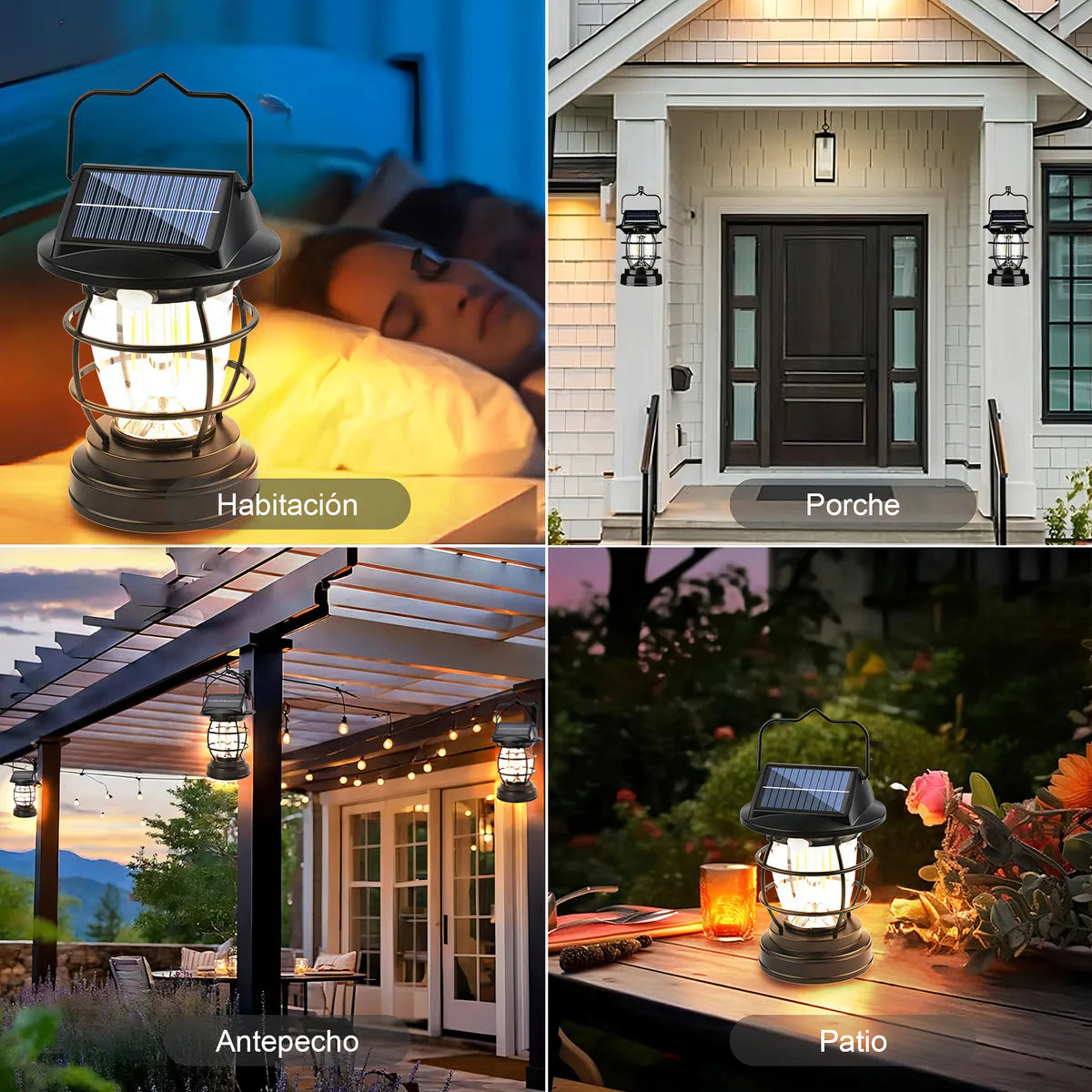 Lámpara Solar de Pared Exterior con Sensor de Movimiento - 2 Piezas - Metacompras