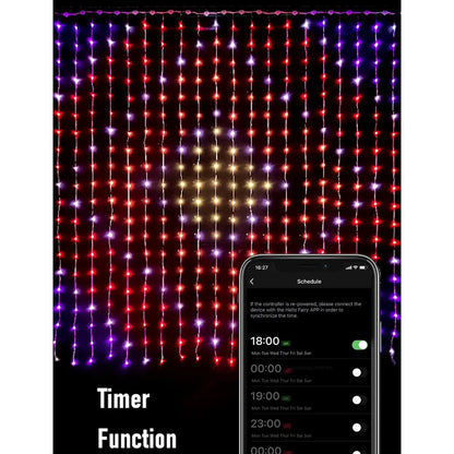 Smart LED Curtain Lights Waterproof with Remote Control