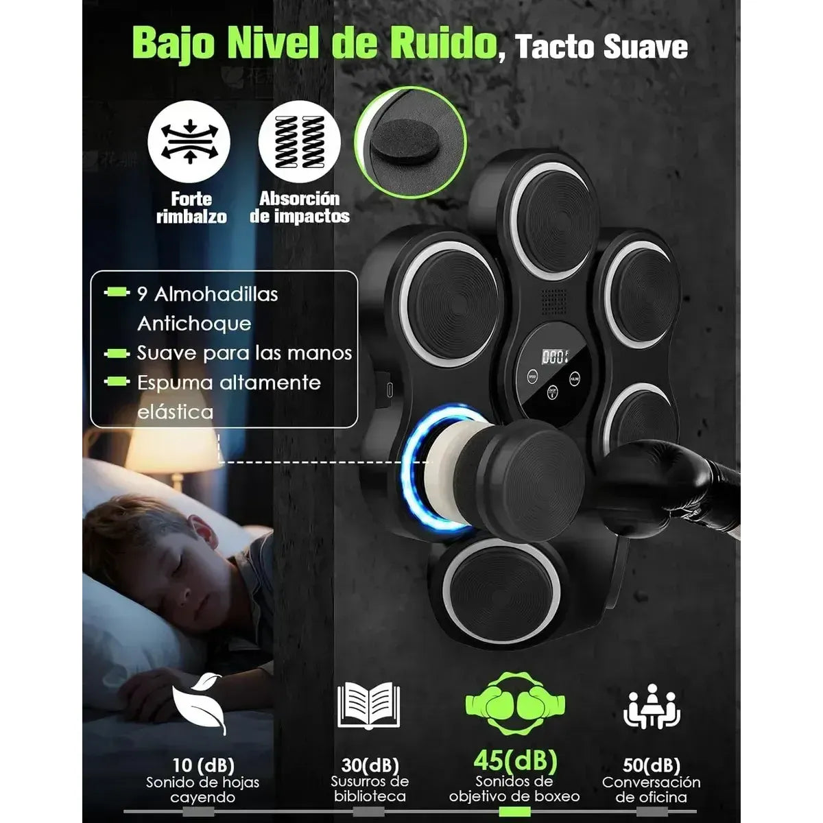 Smart Music Boxing Machine for Home Training 40x40 cm