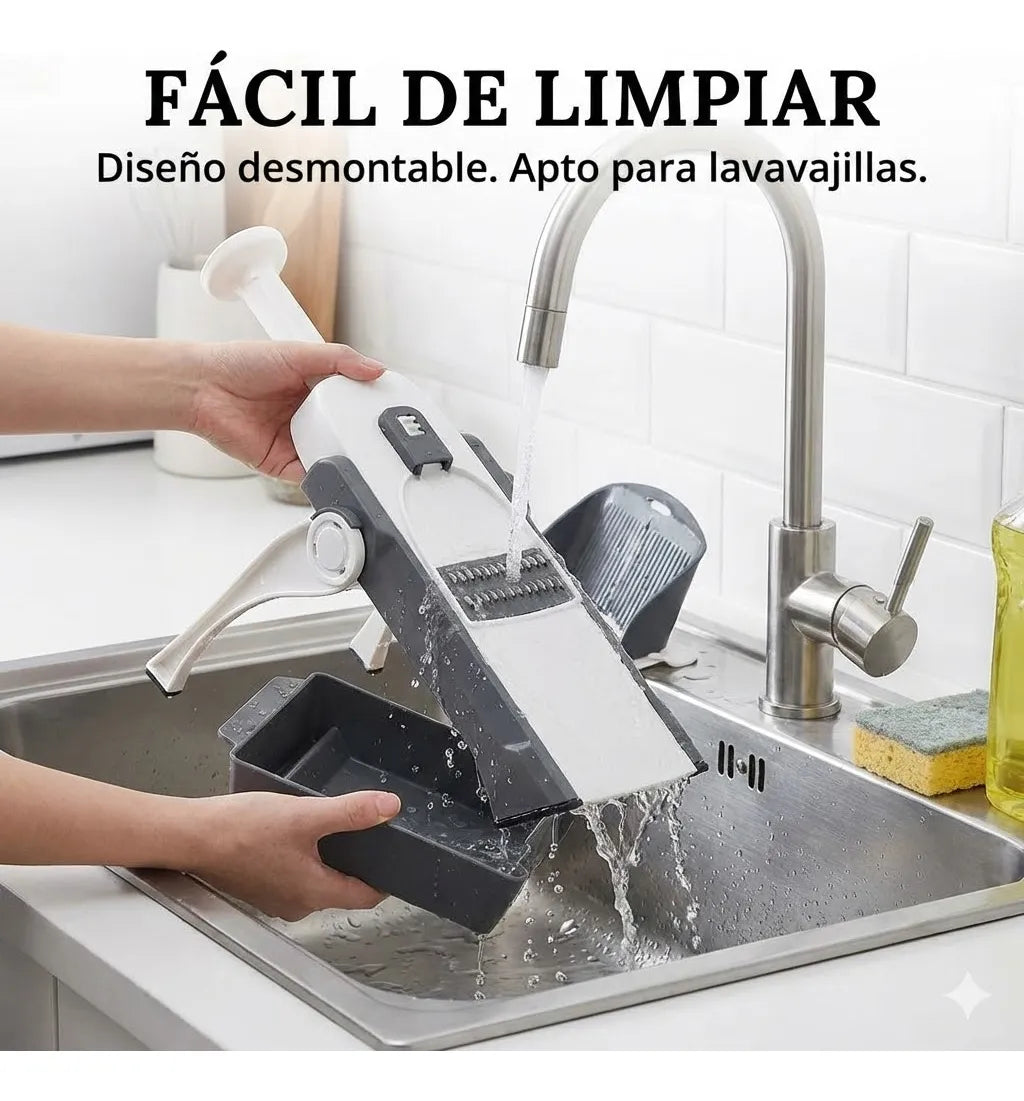 Rallador Manual de Verduras y Frutas - Cortador y Picador Multifuncional