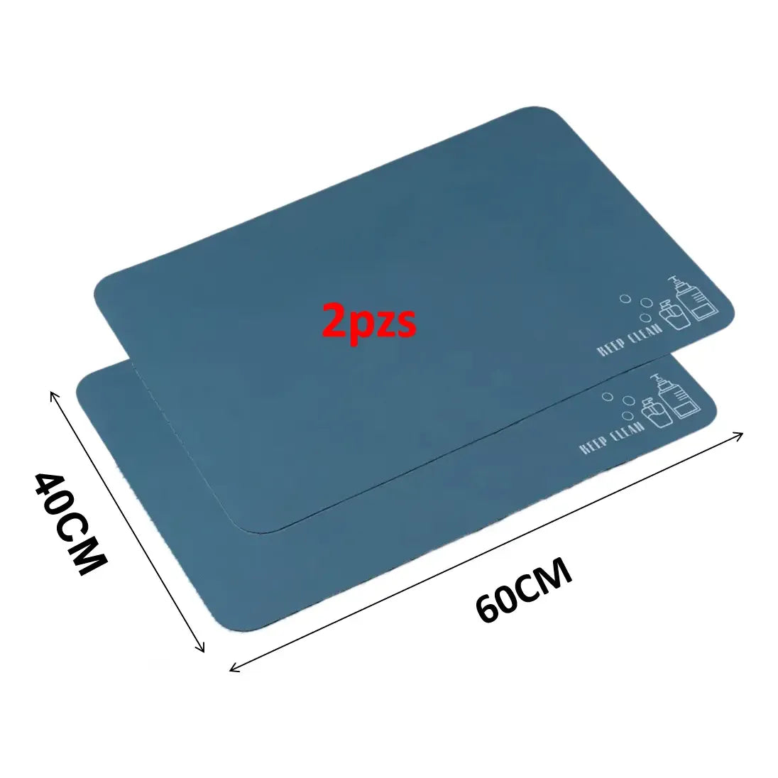 Non-Slip Diatomaceous Earth Mat 60x39cm - Quick Drying and Durable
