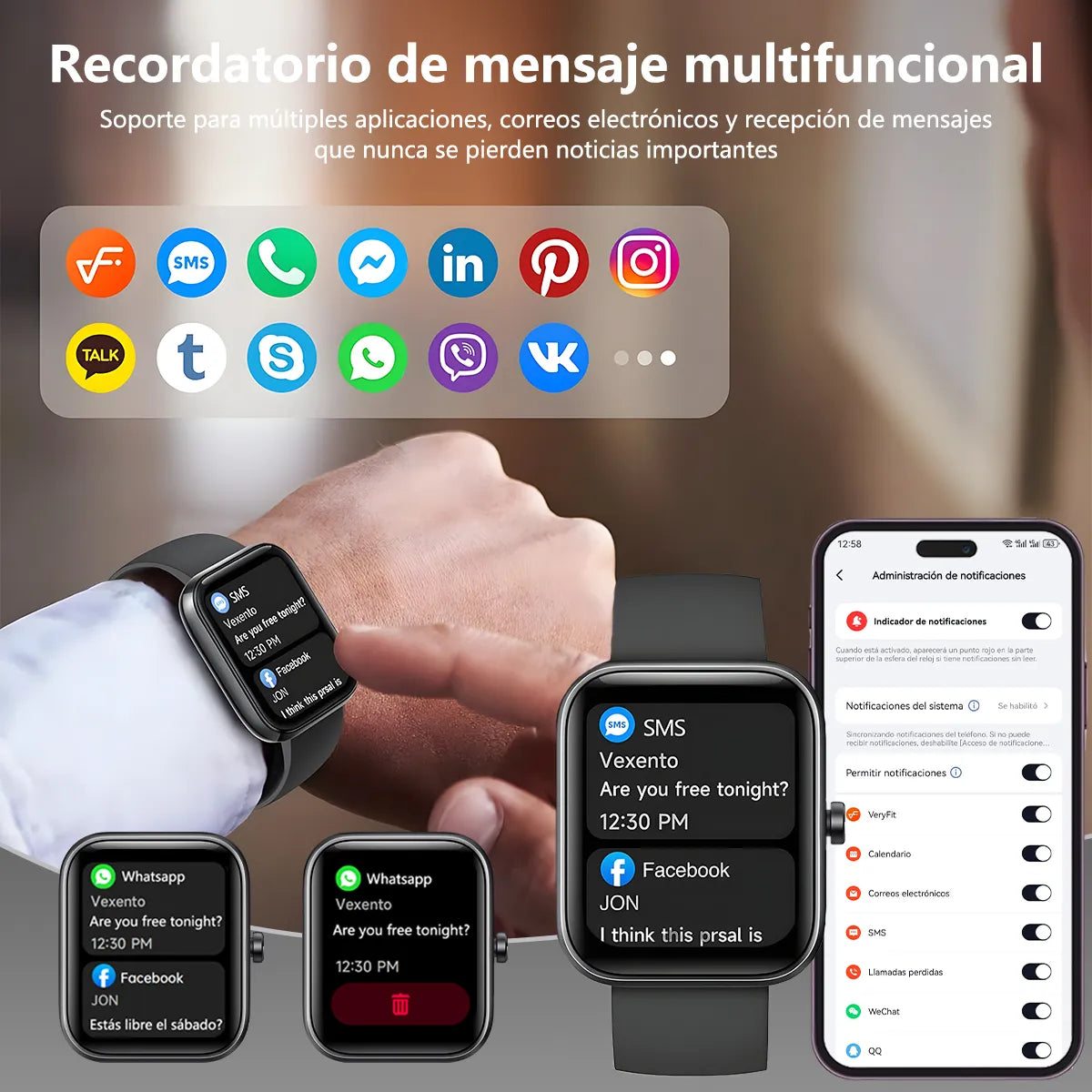 Smartwatch Inteligente Bluetooth con Llamadas y Asistente Alexa - Metacompras