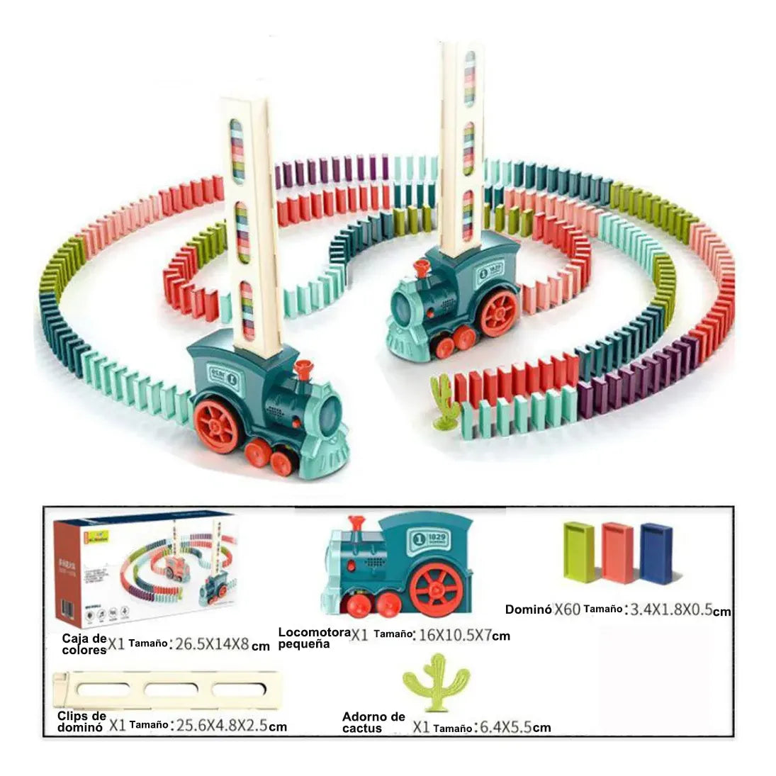 Kids' Domino Train Set - Fosters Creativity and Fun