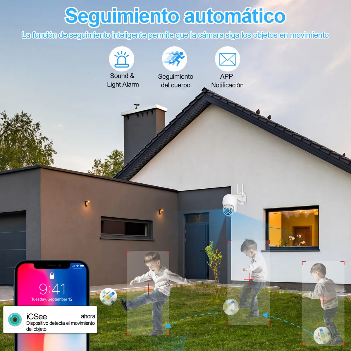 Kit Completo de 4 Cámaras de Seguridad Wifi 3MP con Visión Nocturna y NVR - Metacompras