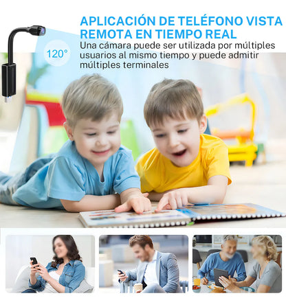 Mini Cámara de Seguridad Wifi Inalámbrica con Micrófono Incorporado