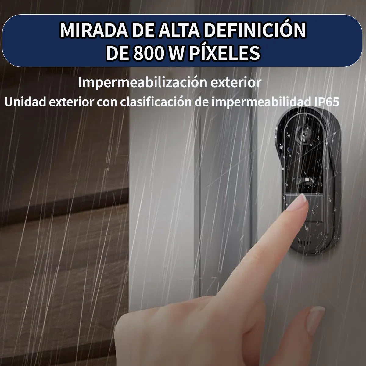 Timbre Inalámbrico con Cámara y Pantalla Impermeable - Seguridad y Comodidad - Metacompras