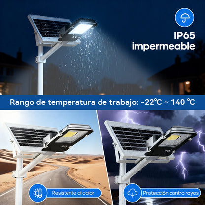 Lámpara LED Solar 300W para Iluminación Exterior Eficiente - Metacompras