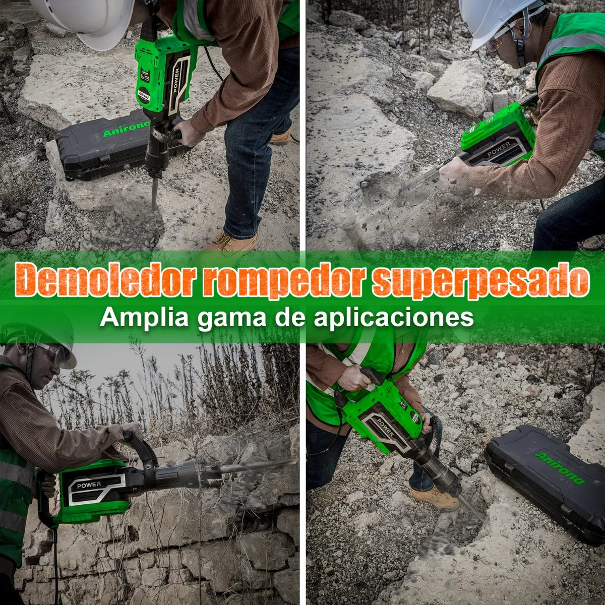 Demoledor Rompedor De Concreto Uso Rudo 2300w - Potente y Duradero