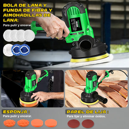 Pulidora Rotativa Eléctrica 125mm 1400w para Acabados Profesionales