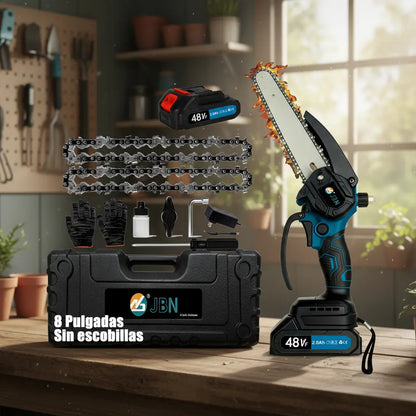 Motosierra Eléctrica Inalámbrica 8'' - Ligera y Potente con Batería de Larga Duración - Metacompras