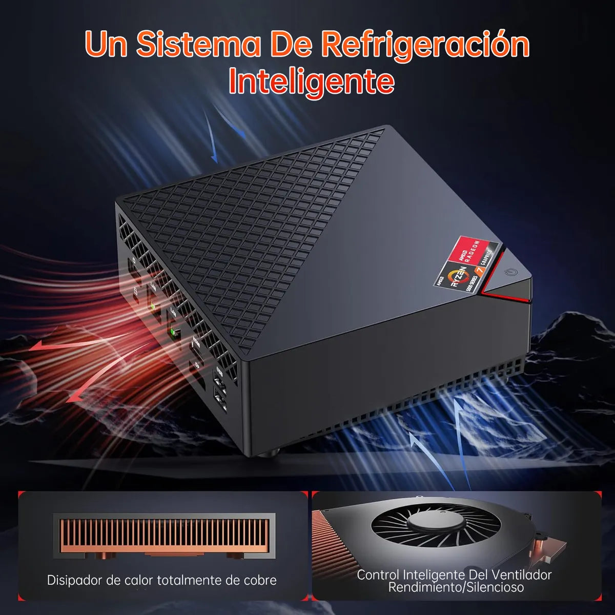 Mini Gaming PC AMD R7 7730U 32GB RAM 1TB SSD - Rendimiento Superior
