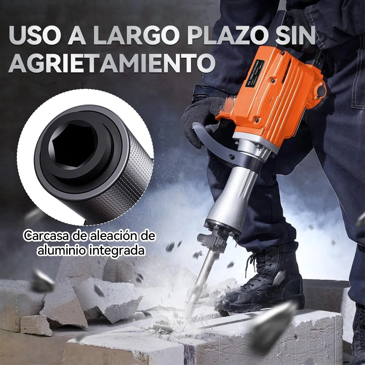 Martillo Demoledor de Concreto 3000W para Uso Rudo y Eficiente
