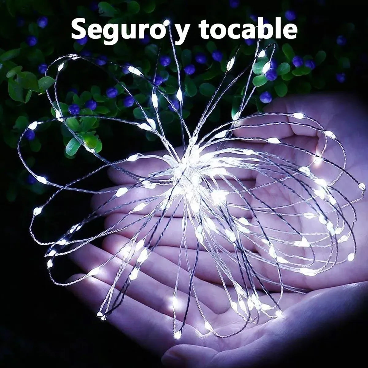 Guirnalda de Luces Solares para Exterior - Decoración Navideña Ideal - Metacompras