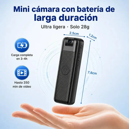 Cámara Espía 2K WiFi con Visión Nocturna y Sensor de Movimiento