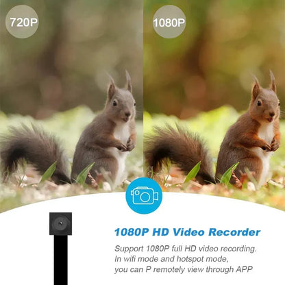Mini Cámara Espía Wifi 1080p con Visión Nocturna y Sensor de Movimiento