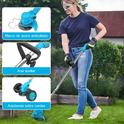 Desbrozadora Inalámbrica DBDBKing 48V 1800W con Batería y Ruedas - Metacompras