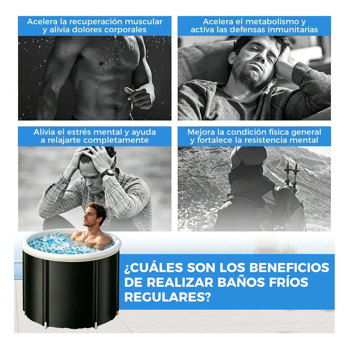 150L Portable Folding Bathtub for Home Spa - Durable Design
