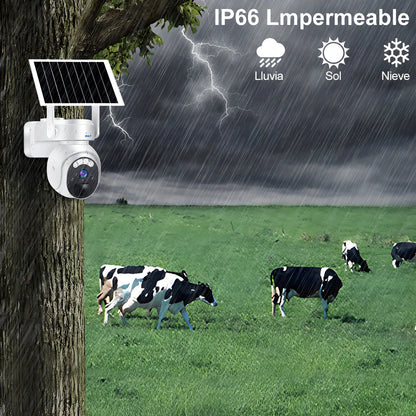 Cámara de Seguridad Solar 4G para Exteriores con Tarjeta SIM incluida - Metacompras
