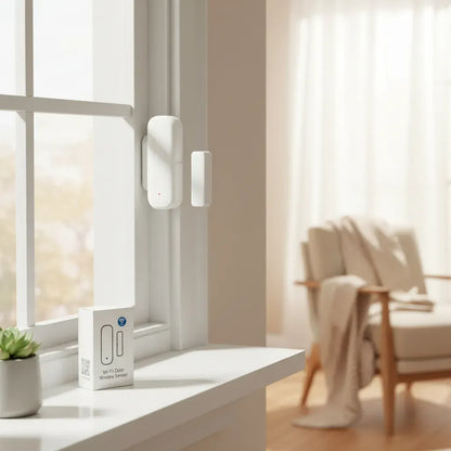 Wi-Fi Door/Window Security Sensor with Alarm - Immediate Alerts