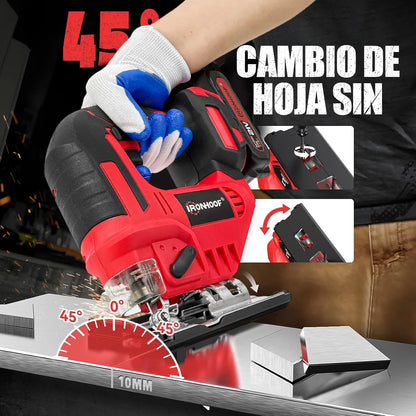 Sierra Caladora Inalámbrica 21V para Madera y Metal - Potente y Versátil - Metacompras