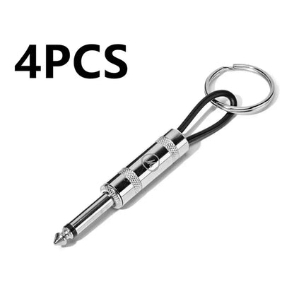 Amplifier-Style Wall Key Holder with Rocker Keychains