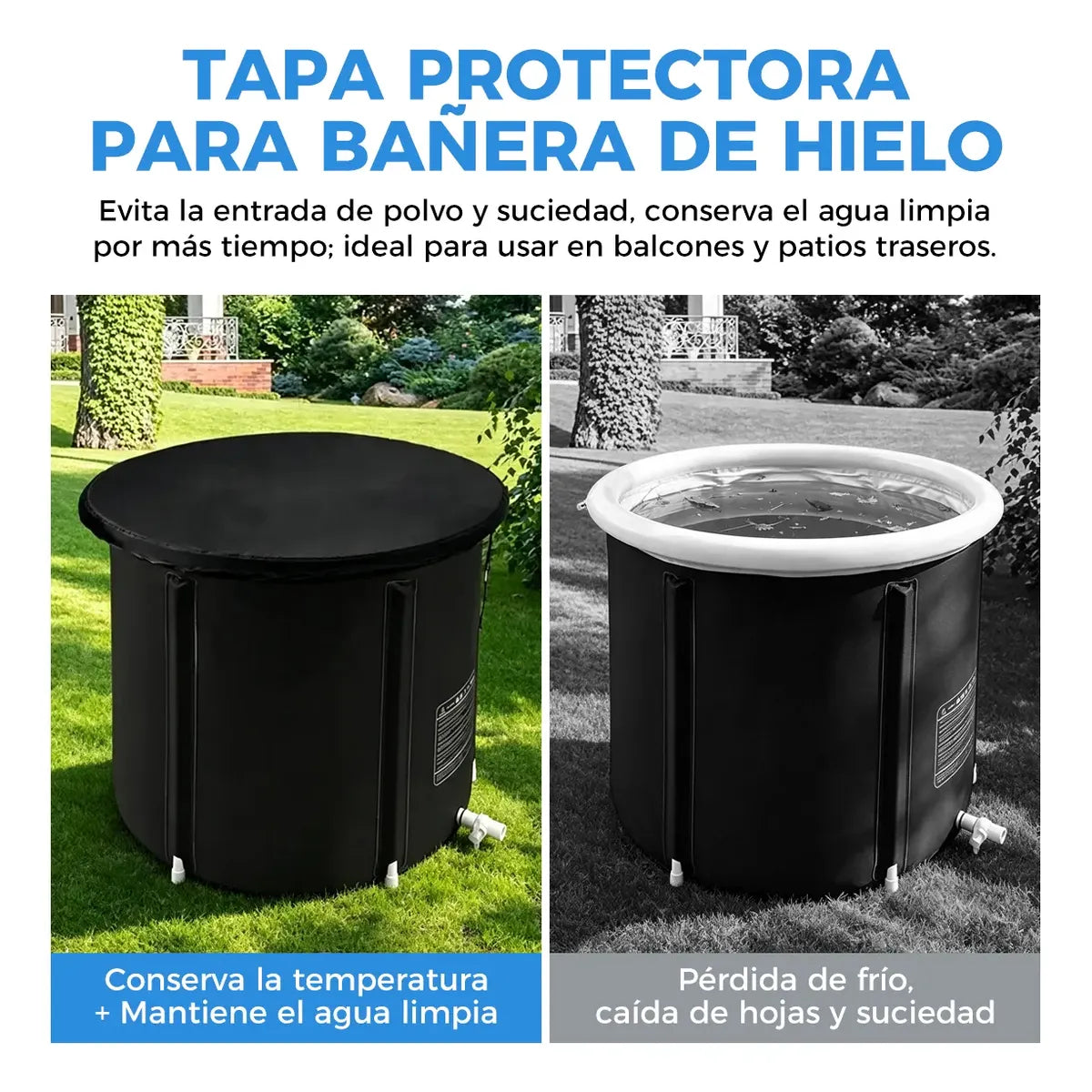 150L Portable Folding Bathtub for Home Spa - Durable Design