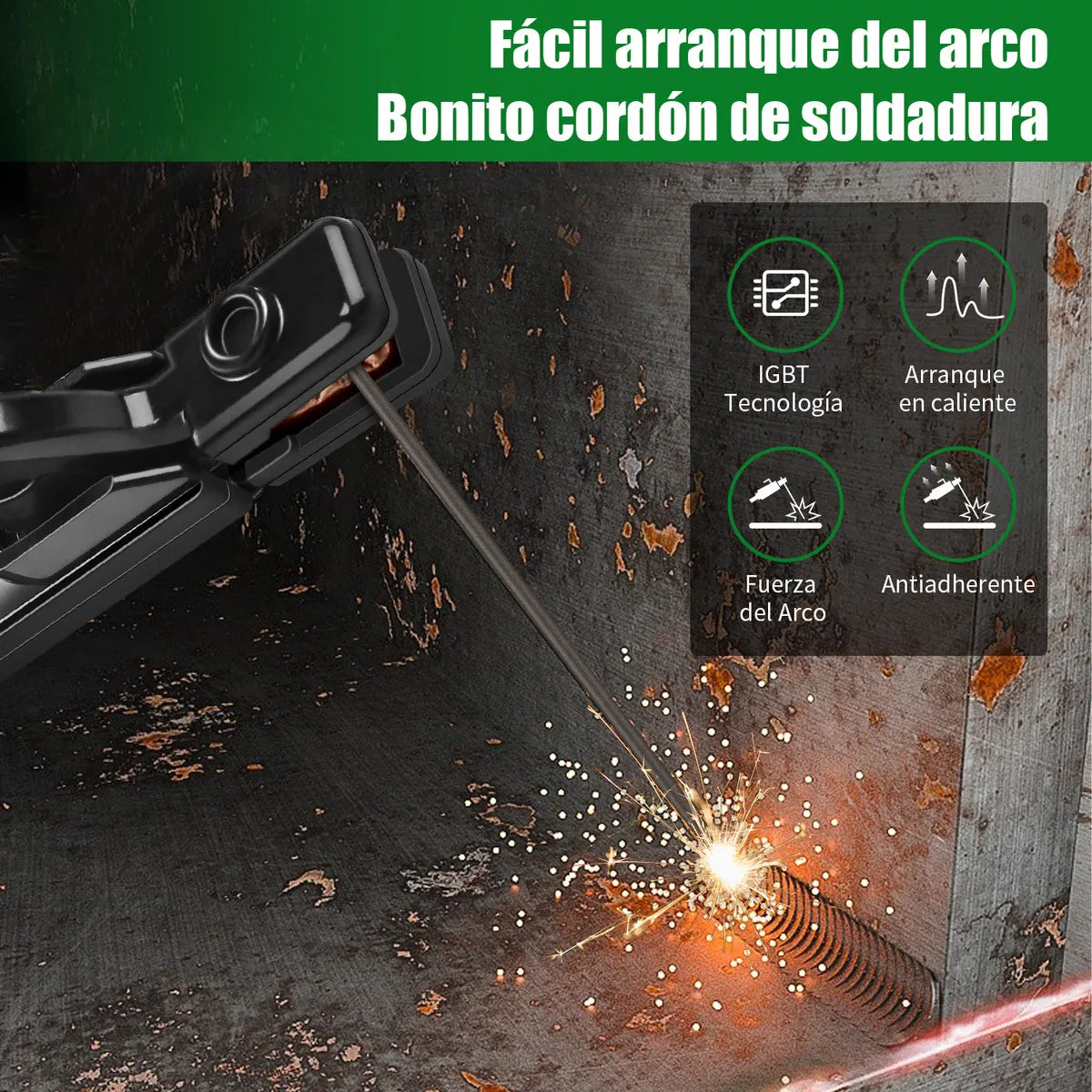Soldadora Inversor Portátil 145A con 10 Electrodos - Kit Completo - Metacompras