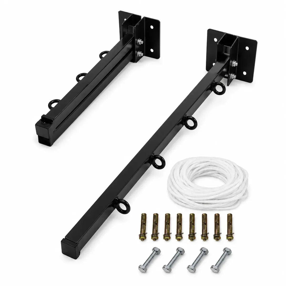 Tendedero Plegable Retráctil de Metal Reforzado para Interiores y Exteriores