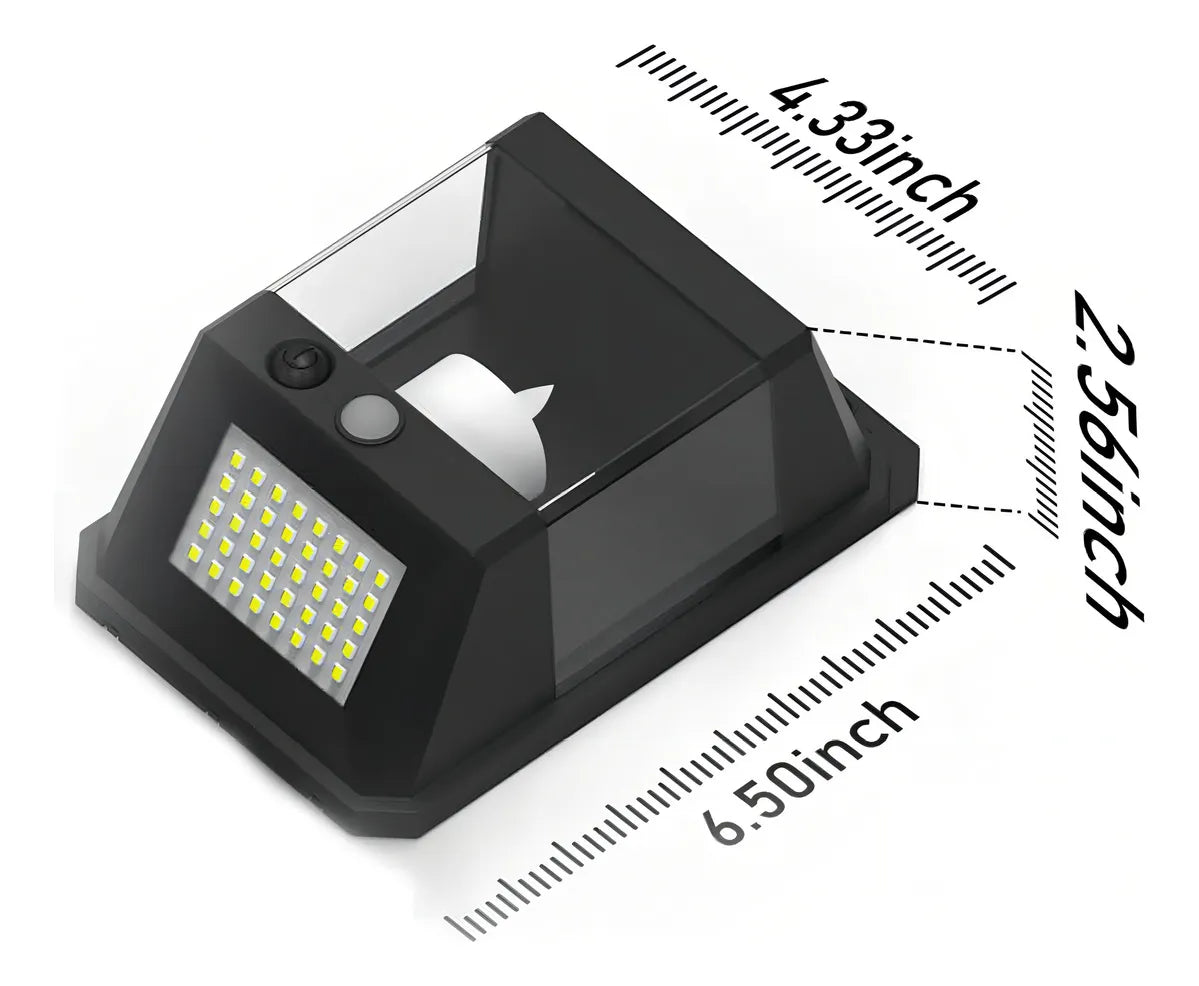 Lámpara Solar Exterior para Jardín con Sensor de Luz y 40 LEDs - Metacompras