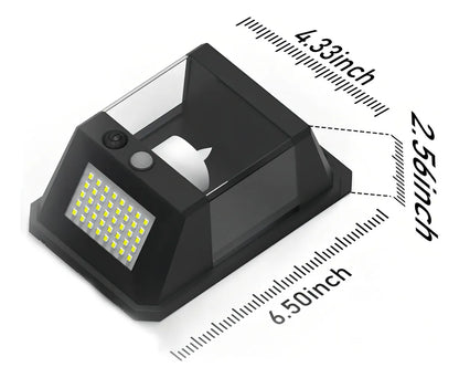 Lámpara Solar Exterior para Jardín con Sensor de Luz y 40 LEDs - Metacompras