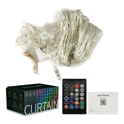 Smart LED Curtain Lights Waterproof with Remote Control
