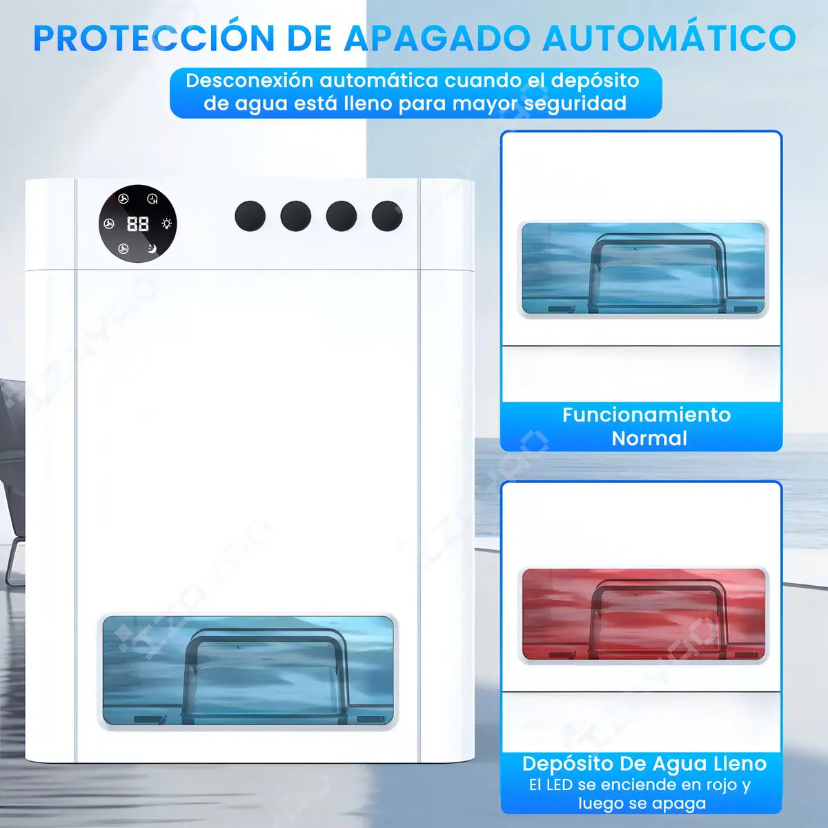 Smart Silent Dehumidifier for 100 m² Rooms