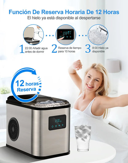 Máquina Automatizada para Hacer Hielos 15 Kg Diario - Ideal para Fiestas - Metacompras