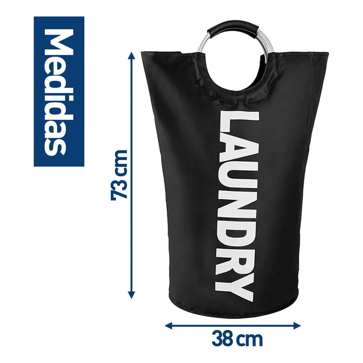 Cesto Plegable para Ropa Sucia con Agarre - Organizador de Lavandería