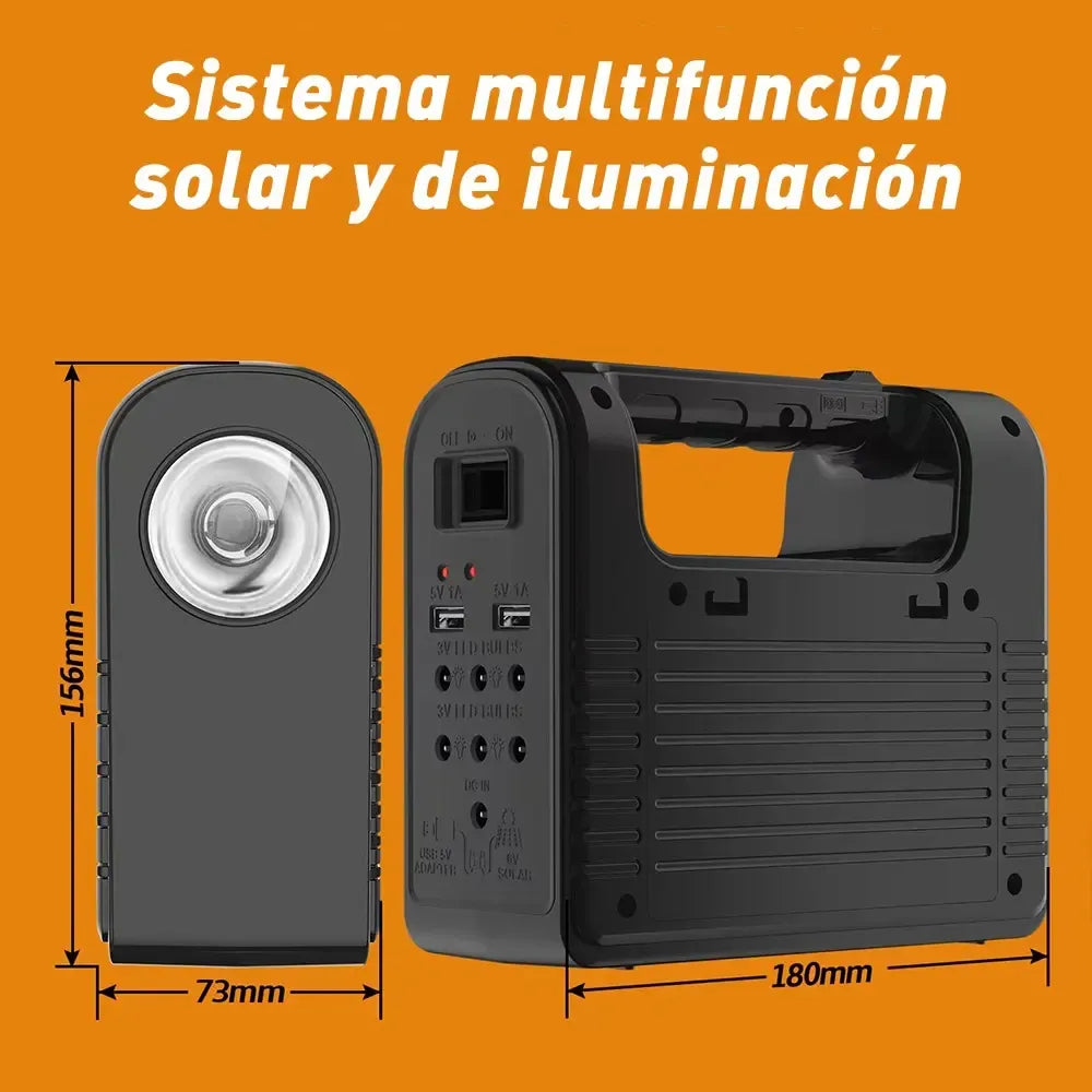 High-Power Rechargeable Solar Camping Lantern with Battery for Emergencies