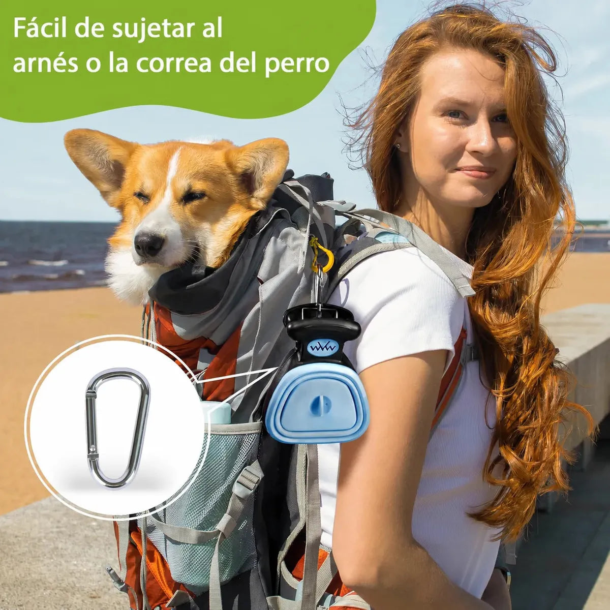 Pala para Recoger Popo de Perro con Bolsa y Transporte Fácil