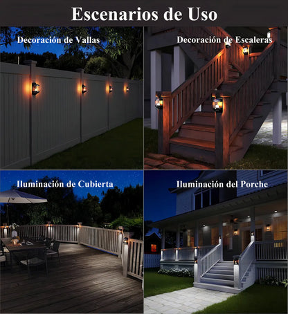 Lámpara Solar Exterior para Jardín con Sensor de Luz y 40 LEDs - Metacompras