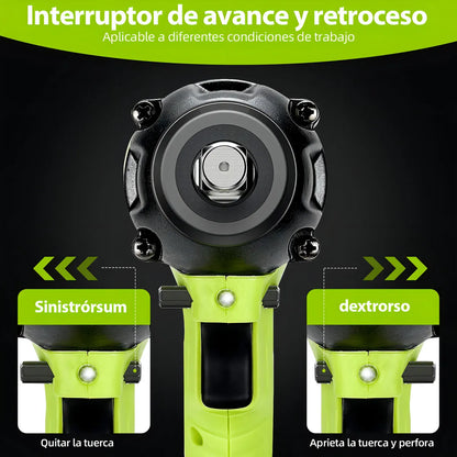 Llave de Impacto Inalámbrica 1/2" 520Nm Keatronic BL350 con 2 Baterías - Metacompras