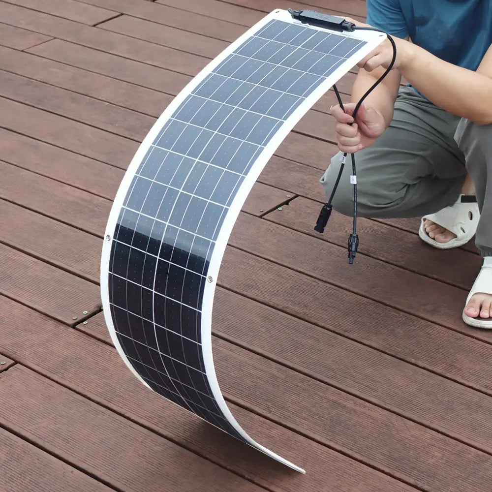 Panel Solar Flexible 50W para Carga Eficiente de Baterías 12V - Metacompras