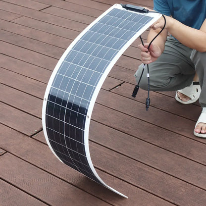 Panel Solar Flexible 50W para Carga Eficiente de Baterías 12V - Metacompras