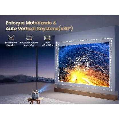 1080P FHD Compact and Powerful Projector with Android 9.0