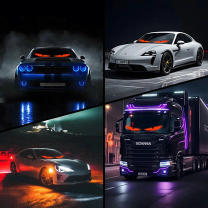 Pantalla Flexible LED Devil Ojos para Camión 19.2x133cm 1 pieza