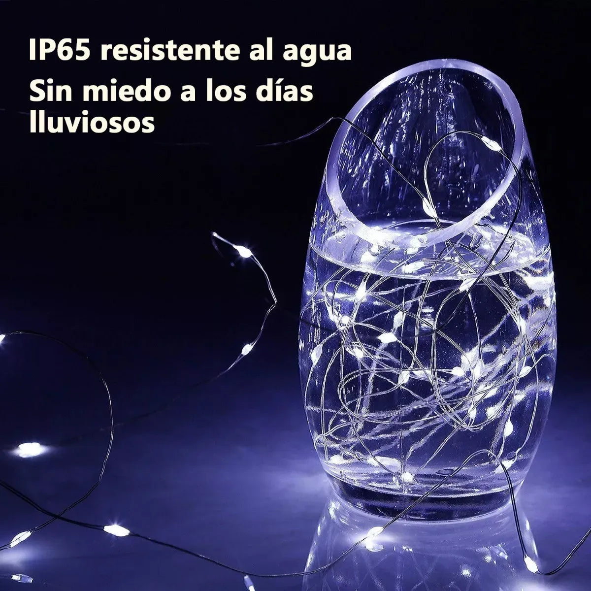 Guirnalda de Luces Solares para Exterior - Decoración Navideña Ideal - Metacompras